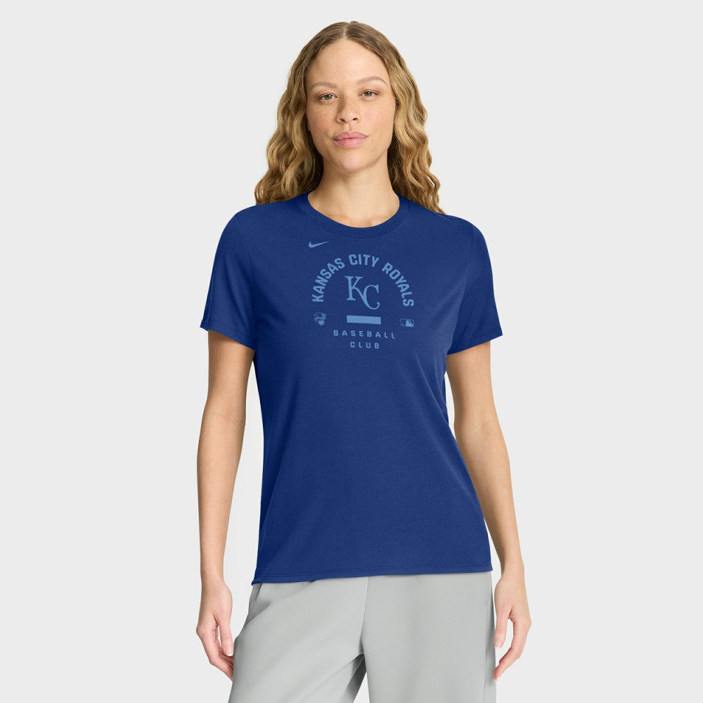 Kansas City Royals Women's Authentic Collection Early Work Tri-Blend Dri-FIT T-Shirt - Royal | Nike