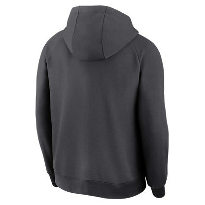 Washington Nationals Authentic Collection Player Raglan Dri-FIT Full-Zip Hoodie - Anthracite | Nike