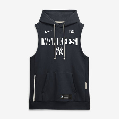 New York Yankees Authentic Collection Standard Issue Dri-FIT Sleeveless Hoodie - Navy | Nike
