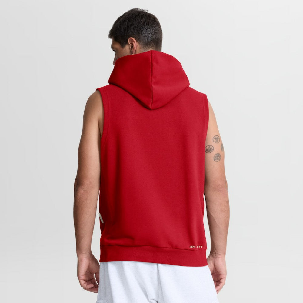 Washington Nationals Authentic Collection Standard Issue Dri-FIT Sleeveless Hoodie - Red | Nike