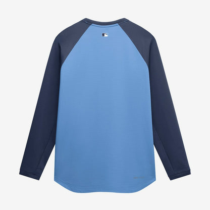 Tampa Bay Rays Authentic Collection Raglan Dri-FIT Sweatshirt - Light Blue | Nike