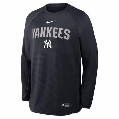 New York Yankees Authentic Collection Raglan Dri-FIT Sweatshirt - Navy | Nike