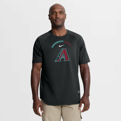Arizona Diamondbacks Authentic Collection Batting Practice Pre-Game Raglan Dri-FIT Top - Black | Nike