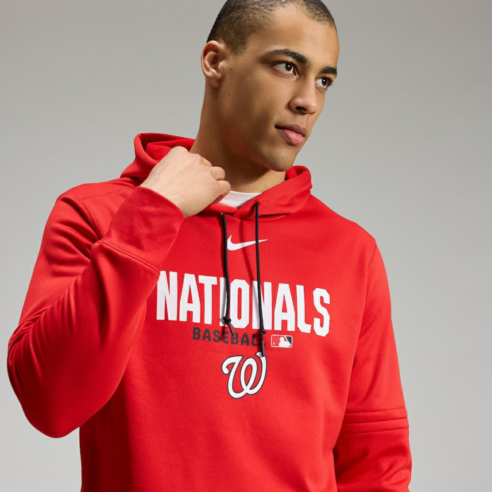 Washington Nationals Authentic Collection Therma-FIT Hoodie - Red | Nike