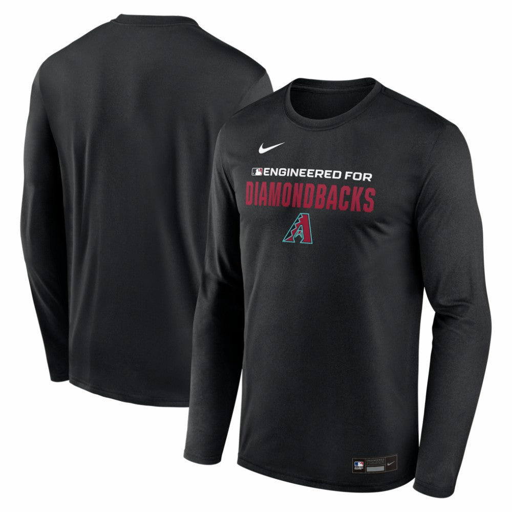 Arizona Diamondbacks Authentic Collection Legend Dri-FIT Long Sleeve T-Shirt - Black | Nike