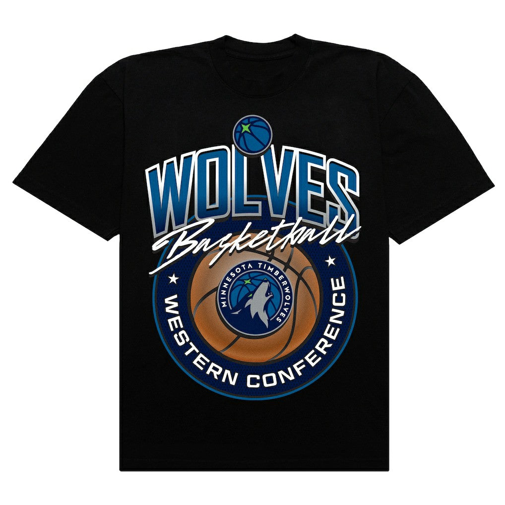 Minnesota Timberwolves Authmade Basketball Mesh Premium T-Shirt - Black shop