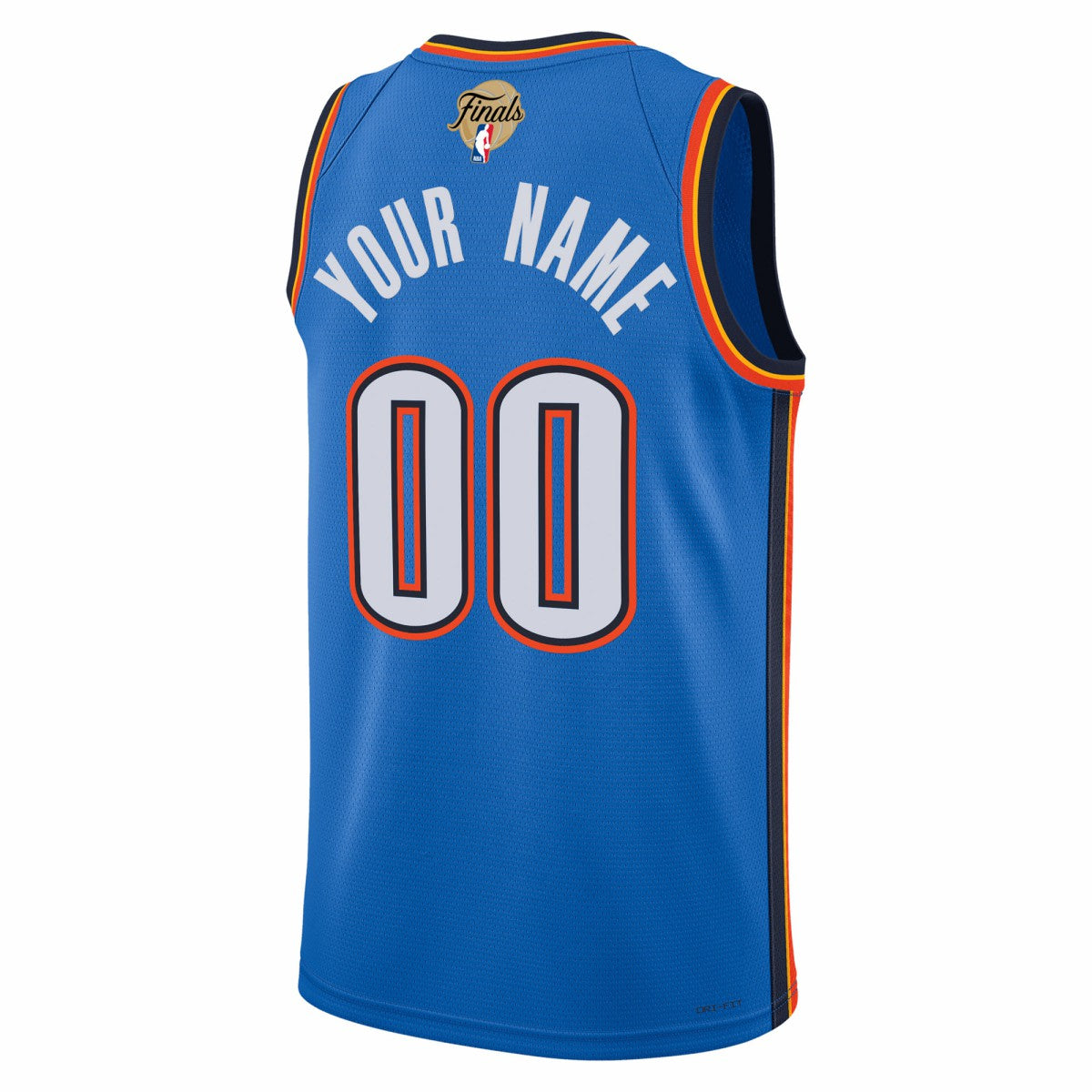Oklahoma City Thunder Unisex 2025 NBA Finals Patch Custom Swingman Jersey - Blue - Icon Edition | Nike on sale