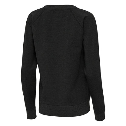 Minnesota Vikings Antigua Women's Varsity Tri-Blend V-Neck Long Sleeve T-Shirt - Heather Black outlet