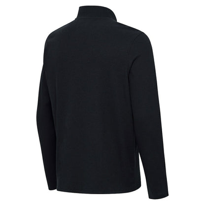 San Francisco 49ers Antigua Sync Tri-Blend Quarter-Zip Pullover - Heather Black cheap