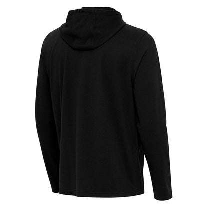 New York Jets Antigua Connected Quarter-Zip Pullover Hoodie - Black outlet
