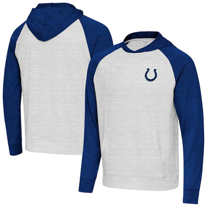 Indianapolis Colts Antigua Urgent Pullover Hoodie - Royal/Gray outlet