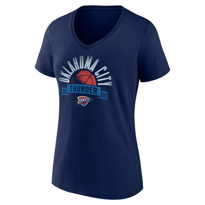 Oklahoma City Thunder Women's '90s Graphic V-Neck T-Shirt - Navy outlet