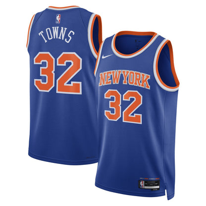 Karl-Anthony Towns New York Knicks Unisex Swingman Jersey - Icon Edition - Blue | Nike online
