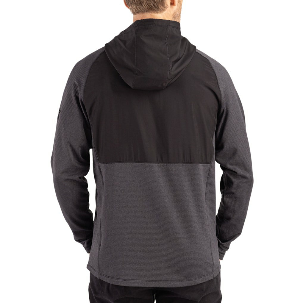 Indianapolis Colts Cutter & Buck Peshastin Eco Fleece Recycled Raglan Full-Zip Tri-Blend Hybrid Jacket - Heather Black online