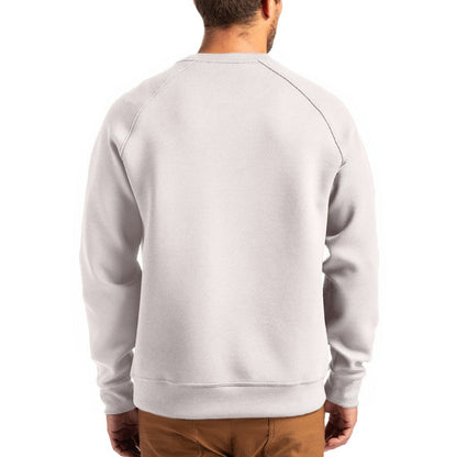 San Francisco 49ers Cutter & Buck Throwback Roam Recycled Raglan Pullover Sweatshirt - Gray on sale
