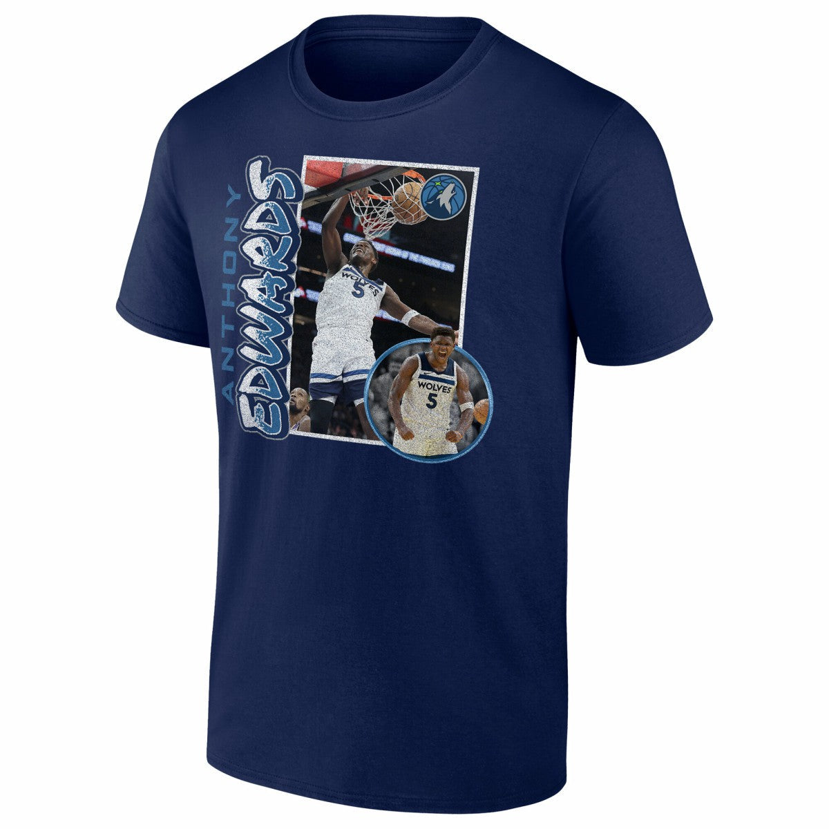 Anthony Edwards Minnesota Timberwolves '90s Player Graphic T-Shirt - Navy shop