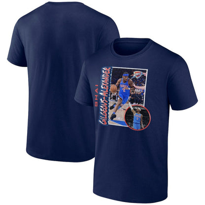 Shai Gilgeous-Alexander Oklahoma City Thunder '90s Player Graphic T-Shirt - Navy online
