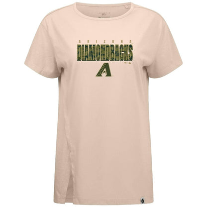 Arizona Diamondbacks Levelwear Women's Influx Protect W T-Shirt - Khaki