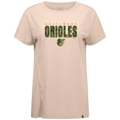Baltimore Orioles Levelwear Women's Influx Protect W T-Shirt - Khaki