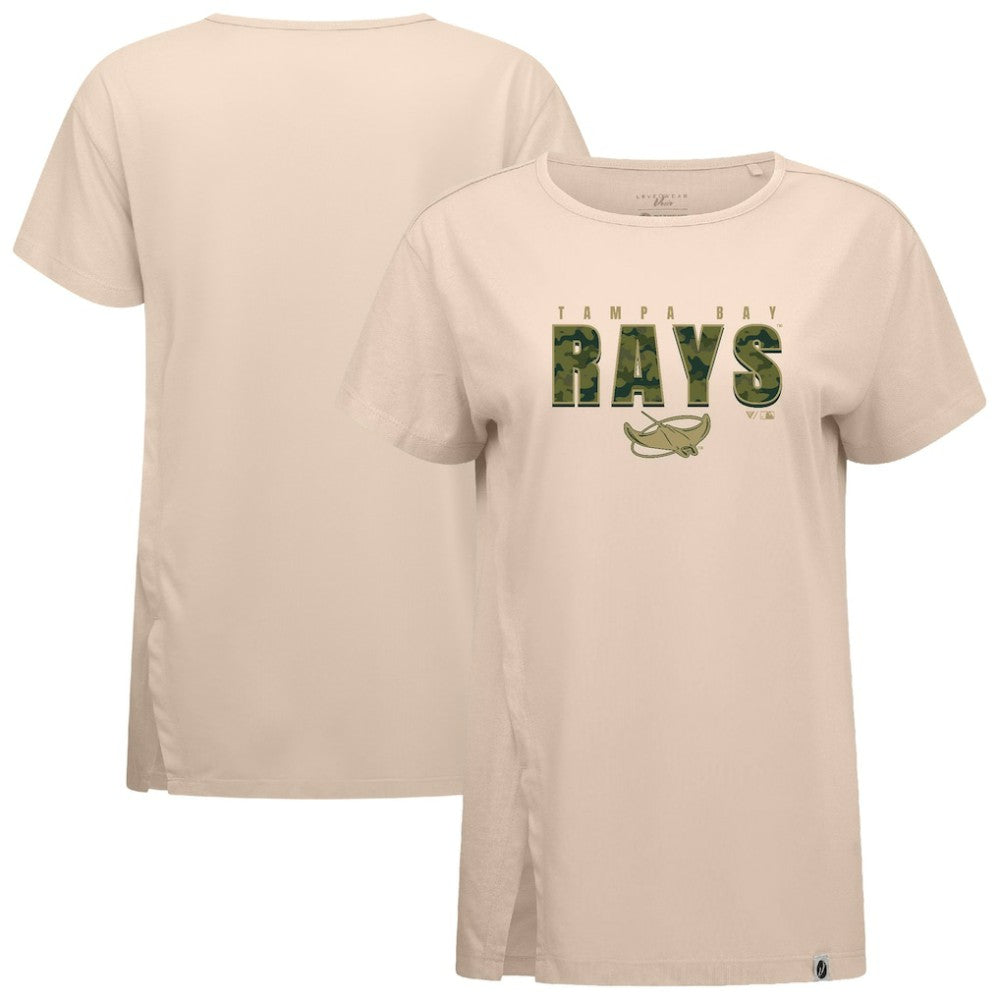Tampa Bay Rays Levelwear Women's Influx Protect W T-Shirt - Khaki