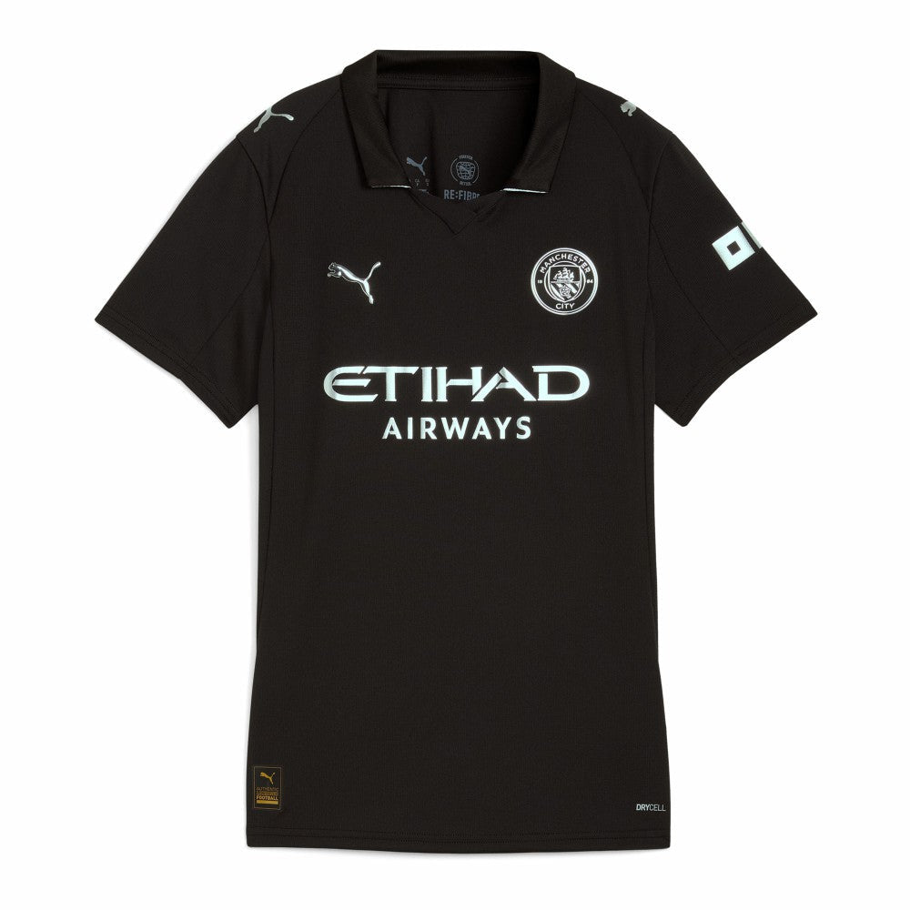 Manchester City Women's 2025/26 Away Replica Custom Jersey - Black | Puma sale