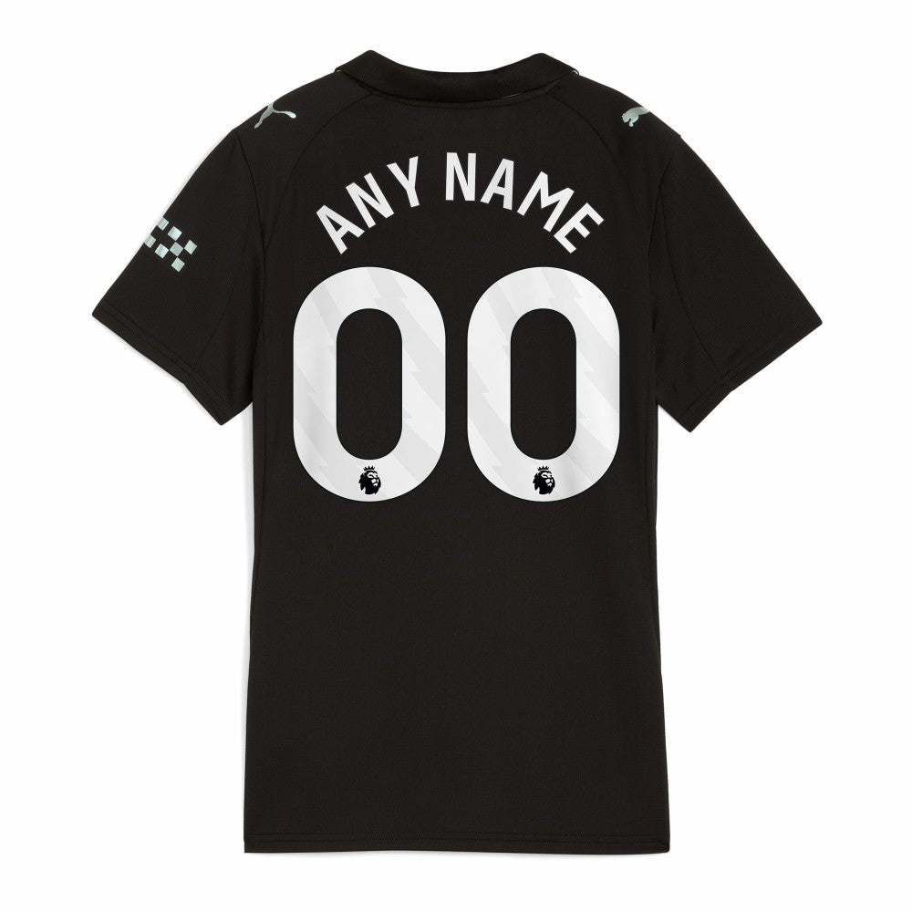 Manchester City Women's 2025/26 Away Replica Custom Jersey - Black | Puma sale