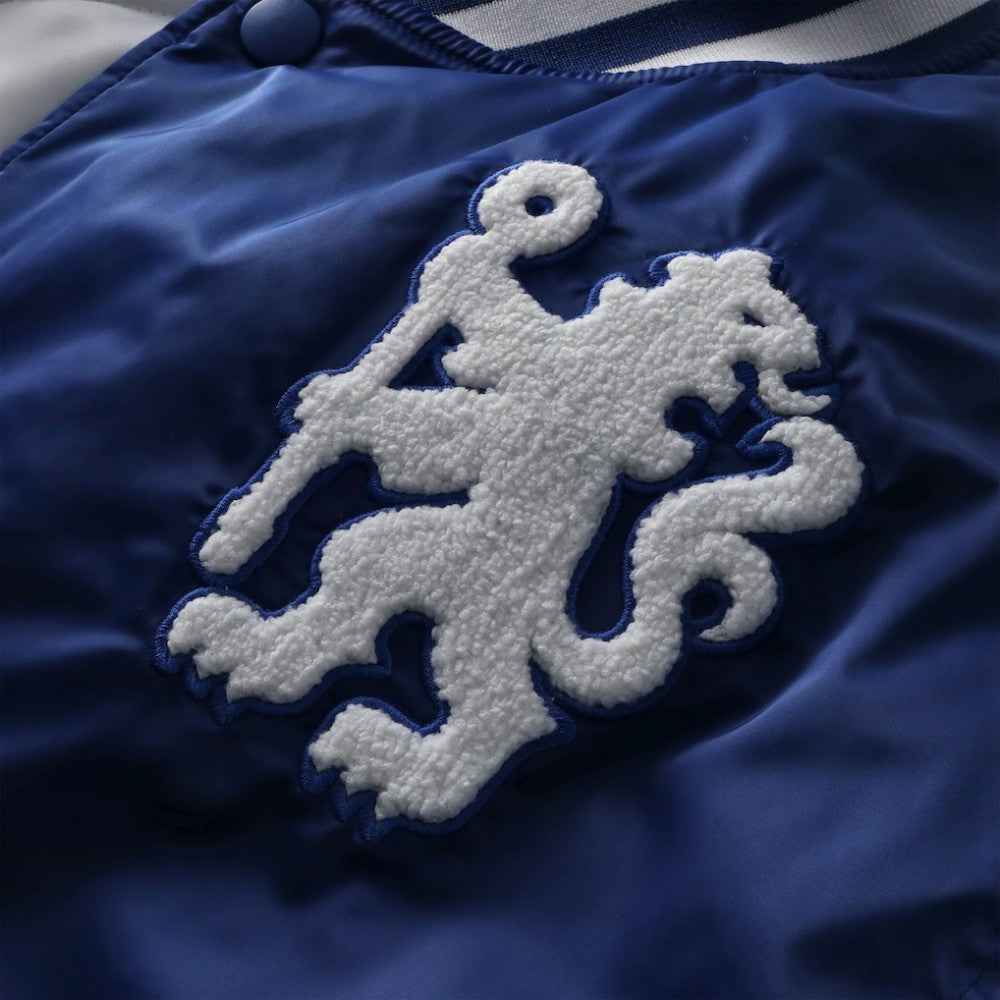 Chelsea Collegiate Sateen Full-Snap Jacket - Royal | Fanatics for sale