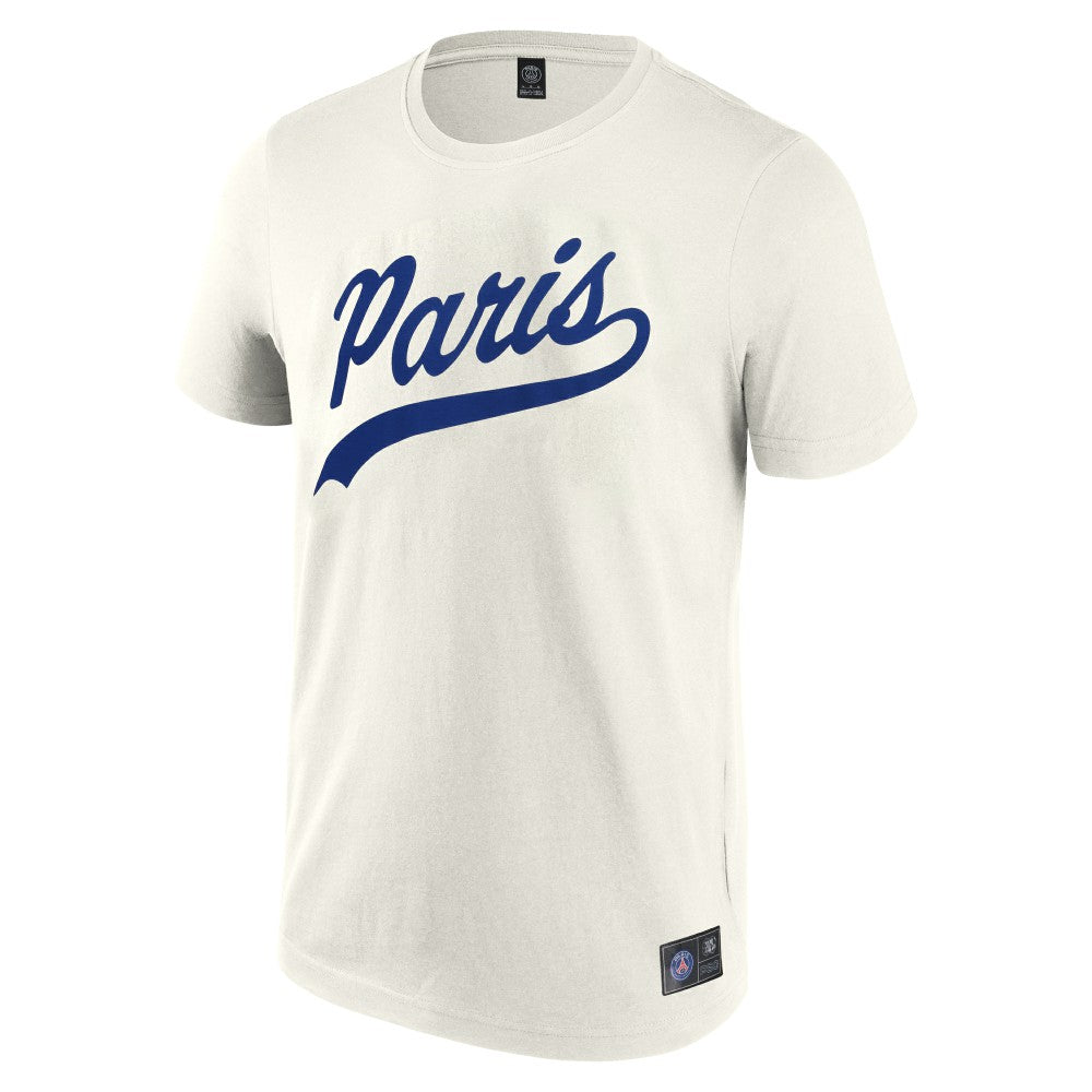 Paris Saint-Germain Collegiate T-Shirt - Cream | Fanatics shop
