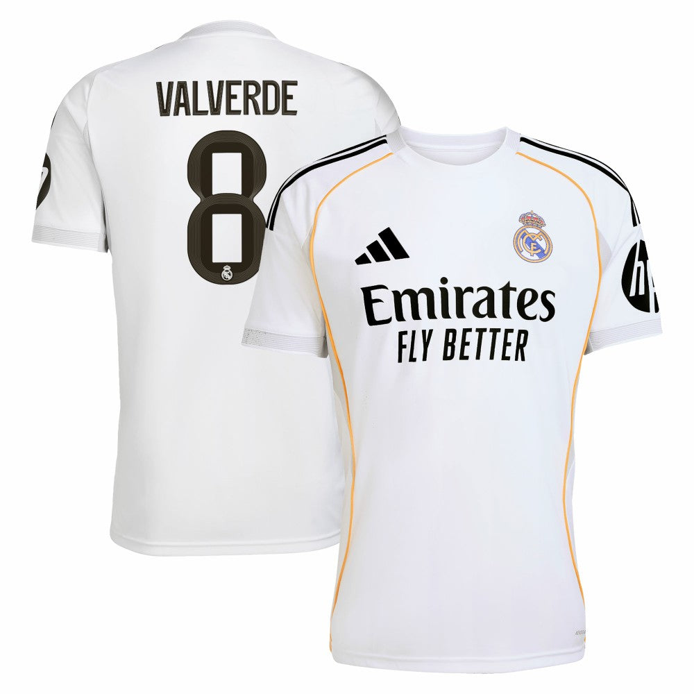 Federico Valverde Real Madrid 2025/26 Home Replica Jersey - White | Adidas shop