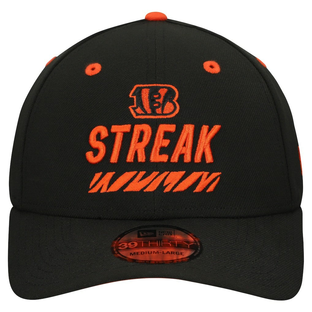 Cincinnati Bengals New Era STREAK Season Ticket Member 39THIRTY Flex Hat - Black sale