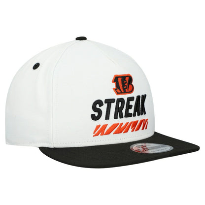Cincinnati Bengals New Era STREAK Season Ticket Member 9FIFTY A-Frame Snapback Hat - White cheap