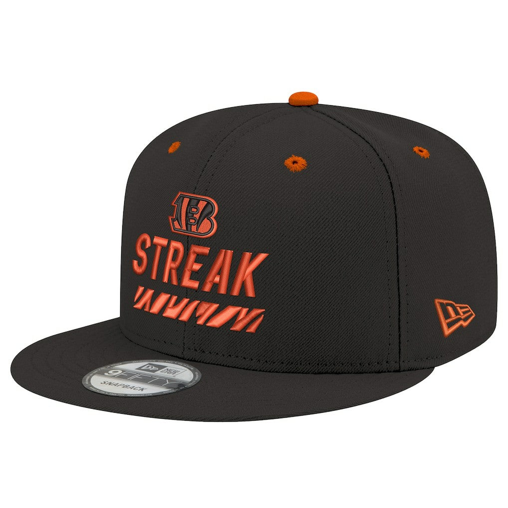 Cincinnati Bengals New Era STREAK Season Ticket Member 9FIFTY Snapback Hat - Black outlet
