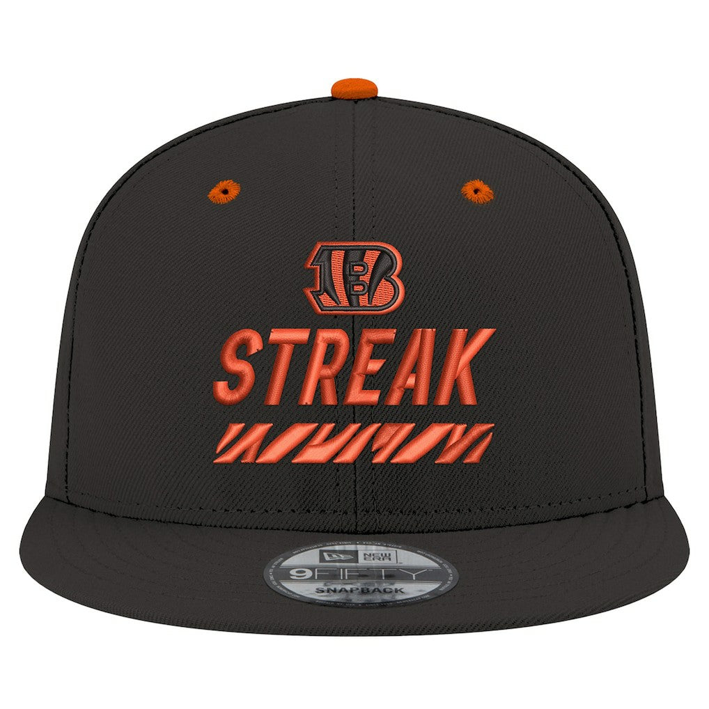 Cincinnati Bengals New Era STREAK Season Ticket Member 9FIFTY Snapback Hat - Black outlet