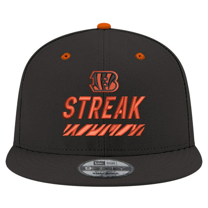 Cincinnati Bengals New Era STREAK Season Ticket Member 9FIFTY Snapback Hat - Black outlet