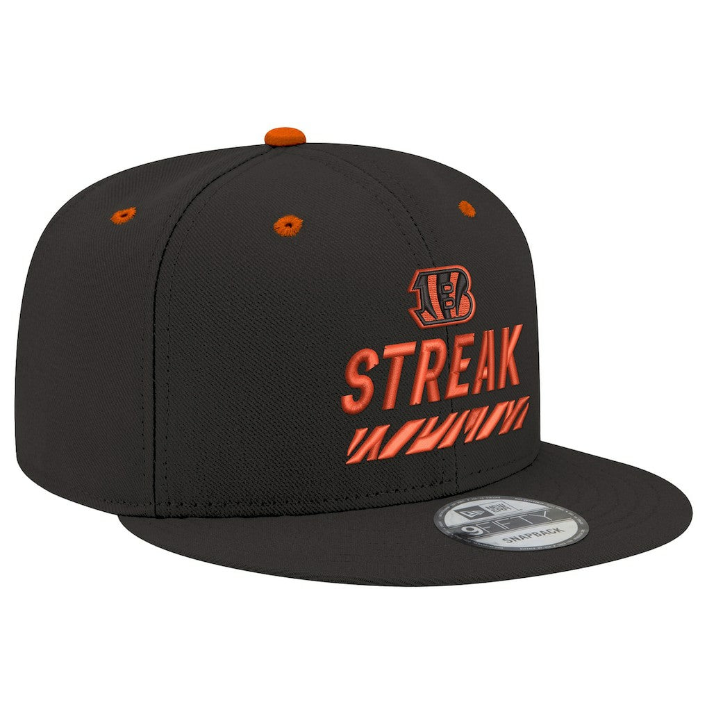 Cincinnati Bengals New Era STREAK Season Ticket Member 9FIFTY Snapback Hat - Black outlet