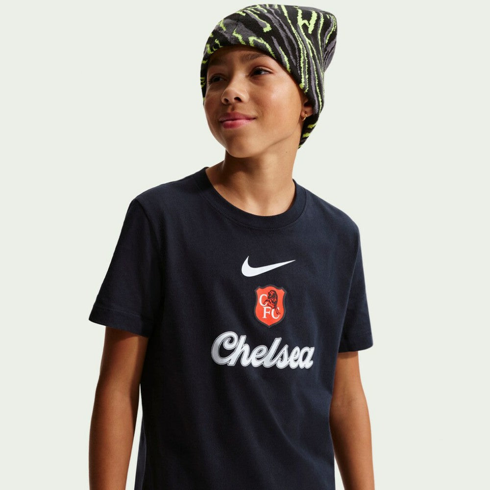 Chelsea Youth Crest T-Shirt - Black | Nike online