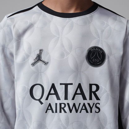 Paris Saint-Germain Jordan Brand Youth Long Sleeve Pre-Match Dri-FIT Top - Gray | Jordan on sale