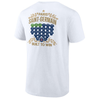 Paris Saint-Germain 2025 Champions League Winners Roster Jersey T-Shirt - White outlet