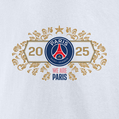 Paris Saint-Germain 2025 Champions League Winners Roster Jersey T-Shirt - White outlet