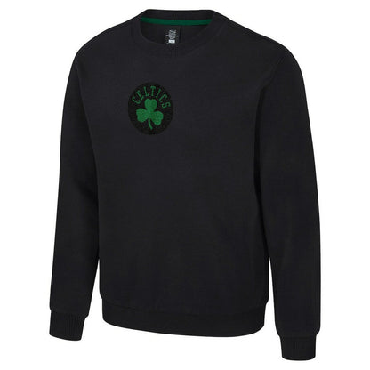 Boston Celtics Stadium Essentials Unisex Club Level Chenille Sweatshirt - Black for sale