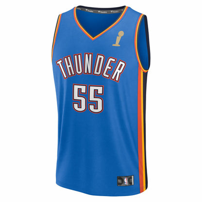 Isaiah Hartenstein Oklahoma City Thunder 2025 NBA Finals Champions Fast Break Replica Player Jersey - Blue - Icon Edition | Fanatics online