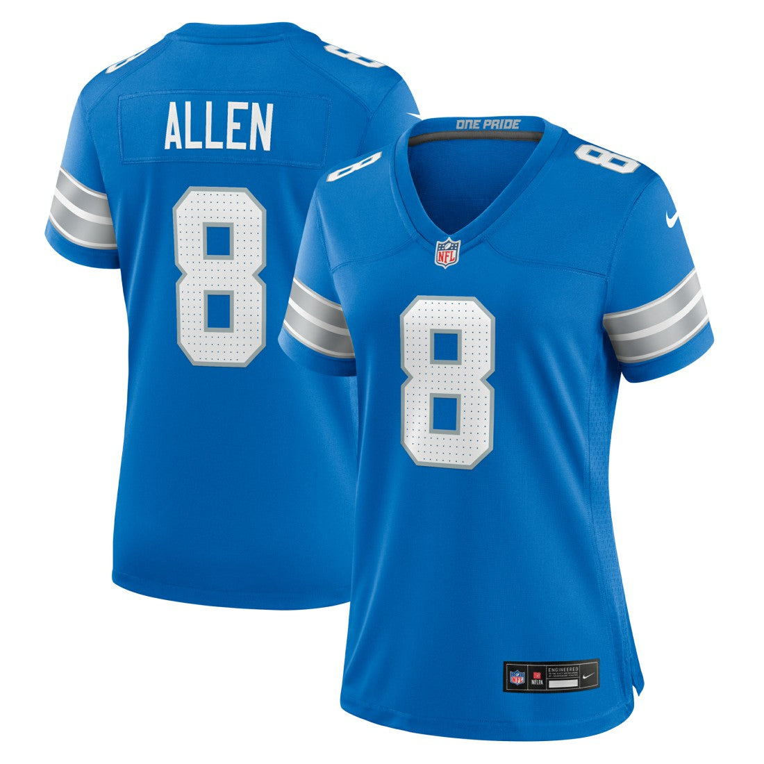 Kyle Allen Detroit Lions Women's Team Game Jersey - Blue | Nike on sale