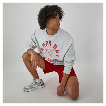 Tampa Bay Buccaneers Champion Reverse Weave Fleece Pullover Sweatshirt - Heather Gray cheap