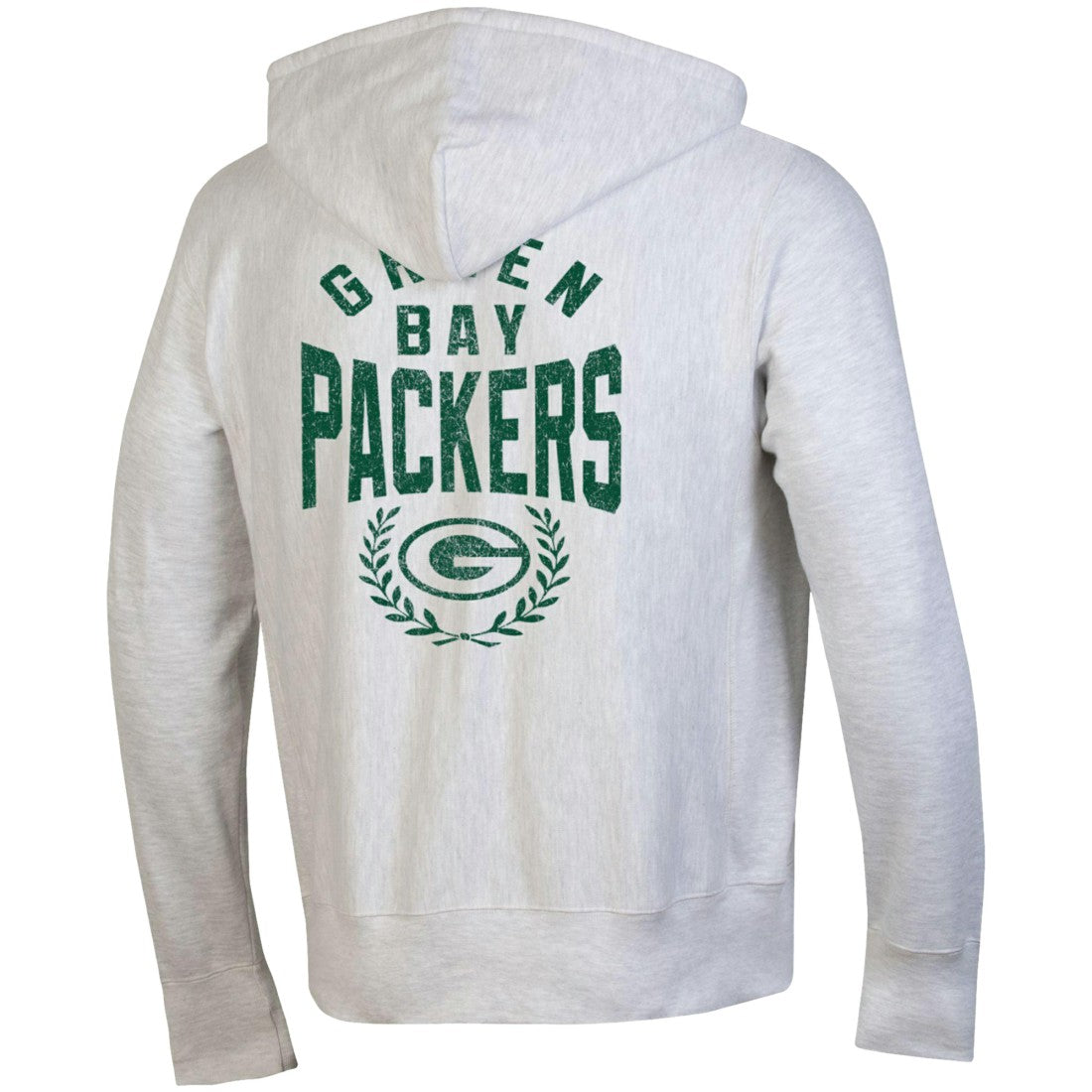 Green Bay Packers Champion Reverse Weave Full-Zip Hoodie - Heather Gray discount
