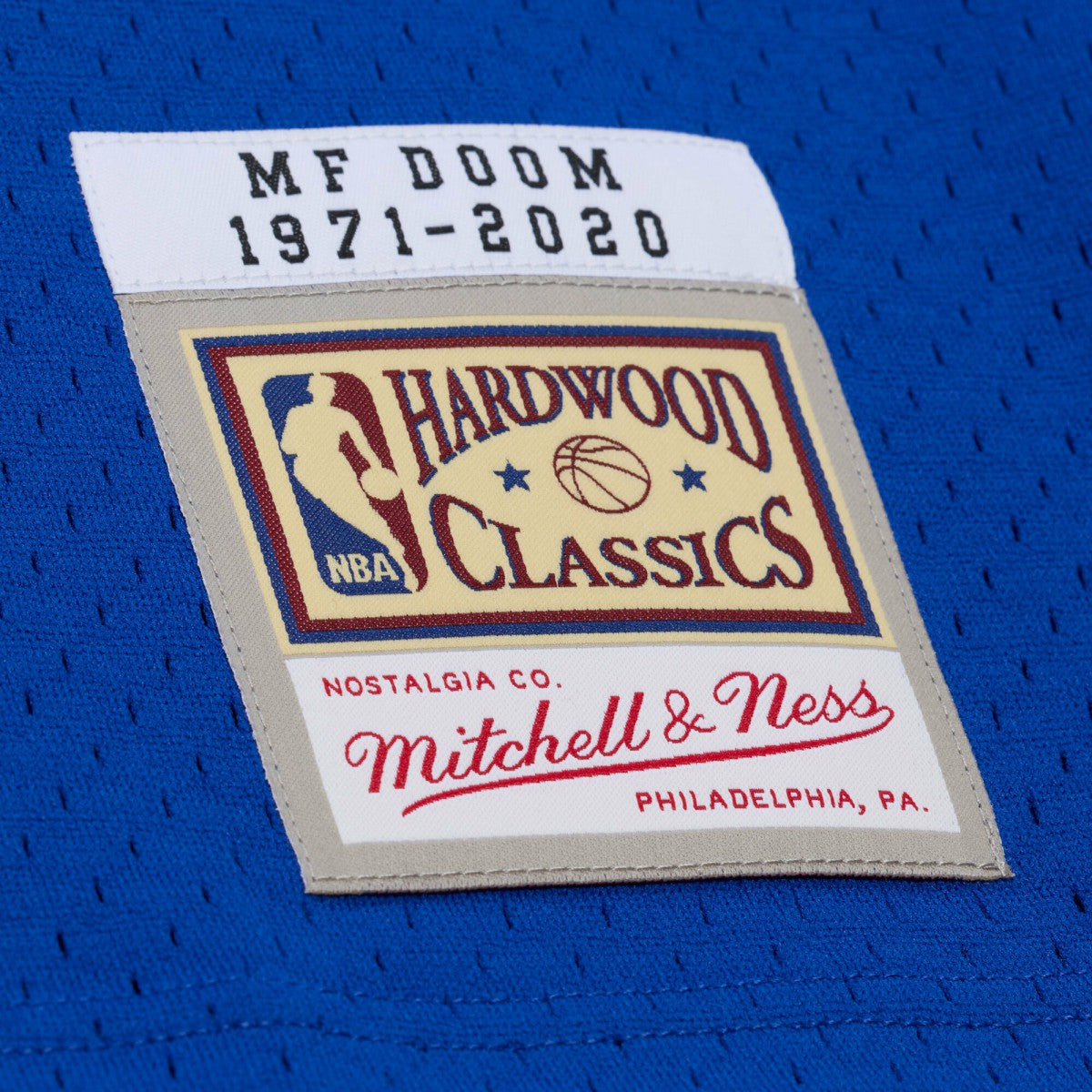 MF DOOM x NY Knicks x A New York Story Fashion Jersey - Blue | Mitchell & Ness outlet