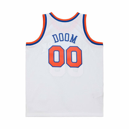 MF DOOM x NY Knicks x A New York Story Fashion Jersey - White | Mitchell & Ness shop