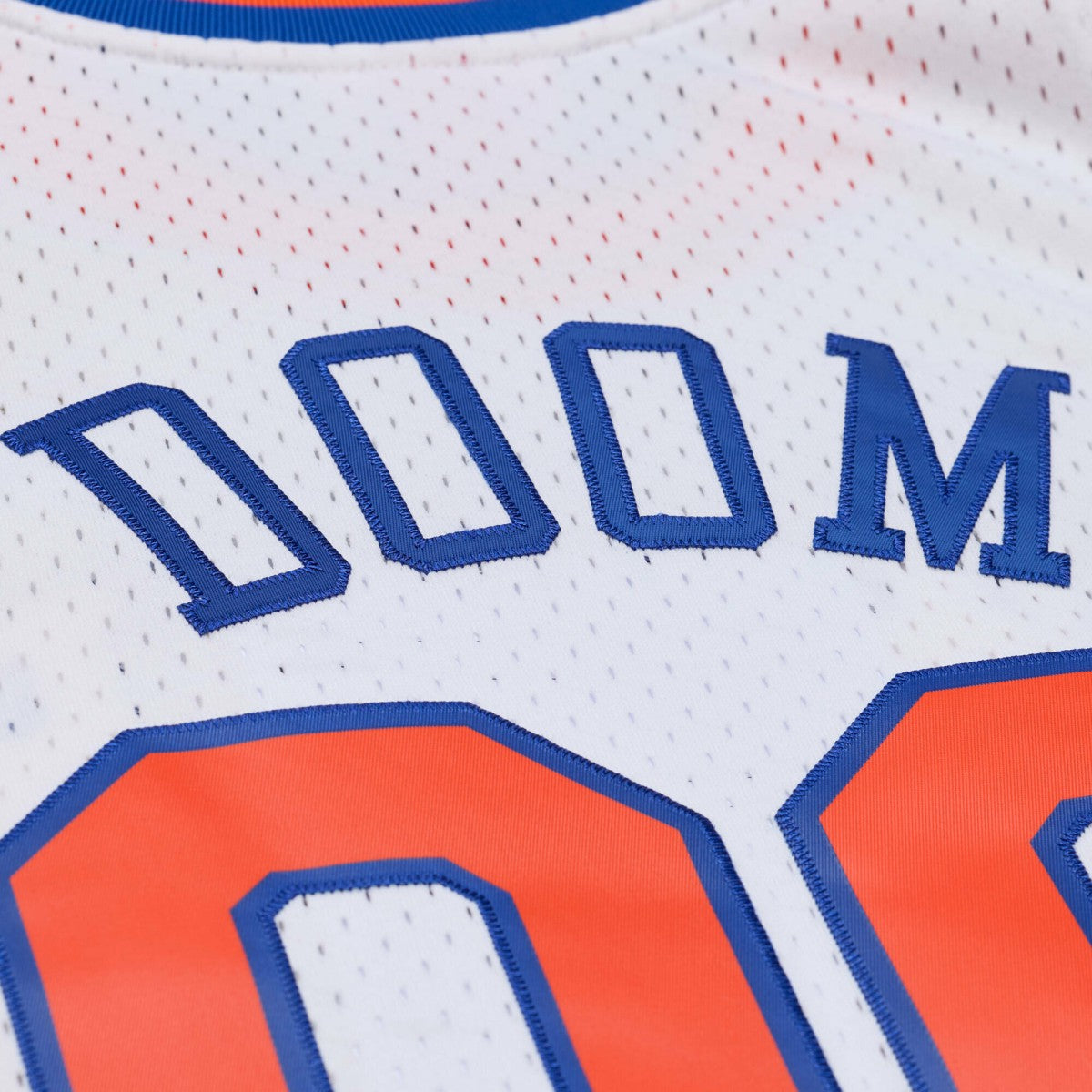 MF DOOM x NY Knicks x A New York Story Fashion Jersey - White | Mitchell & Ness shop