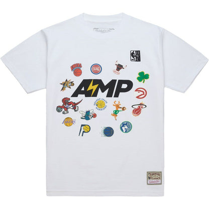 x NBA x AMP T-Shirt - White | Mitchell & Ness on sale