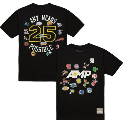 x NBA x AMP T-Shirt - Black | Mitchell & Ness shop