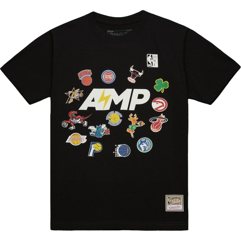 x NBA x AMP T-Shirt - Black | Mitchell & Ness shop